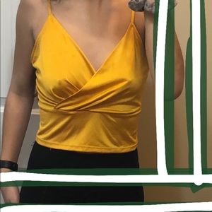 Yellow Zara Nighttime Top
